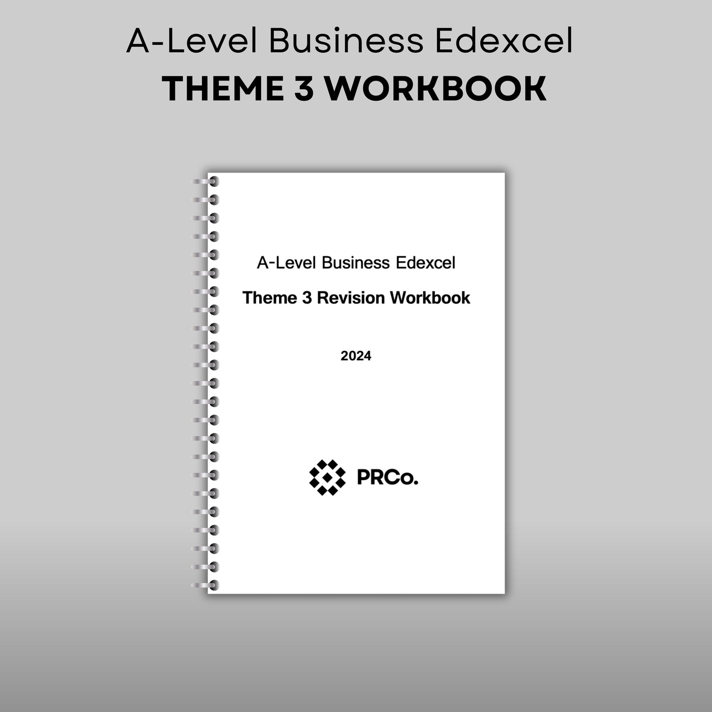 Theme 3 Workbook A-Level Business Edexcel