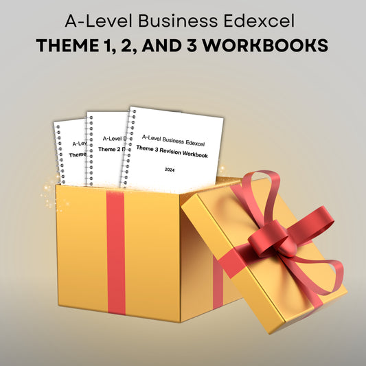 A-Level Business Themes 1, 2, & 3 Workbook Bundle with Answers