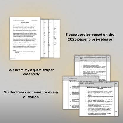 5x Economic Conflict Case Studies: 2025 Paper 3 Edexcel A-level Economics B