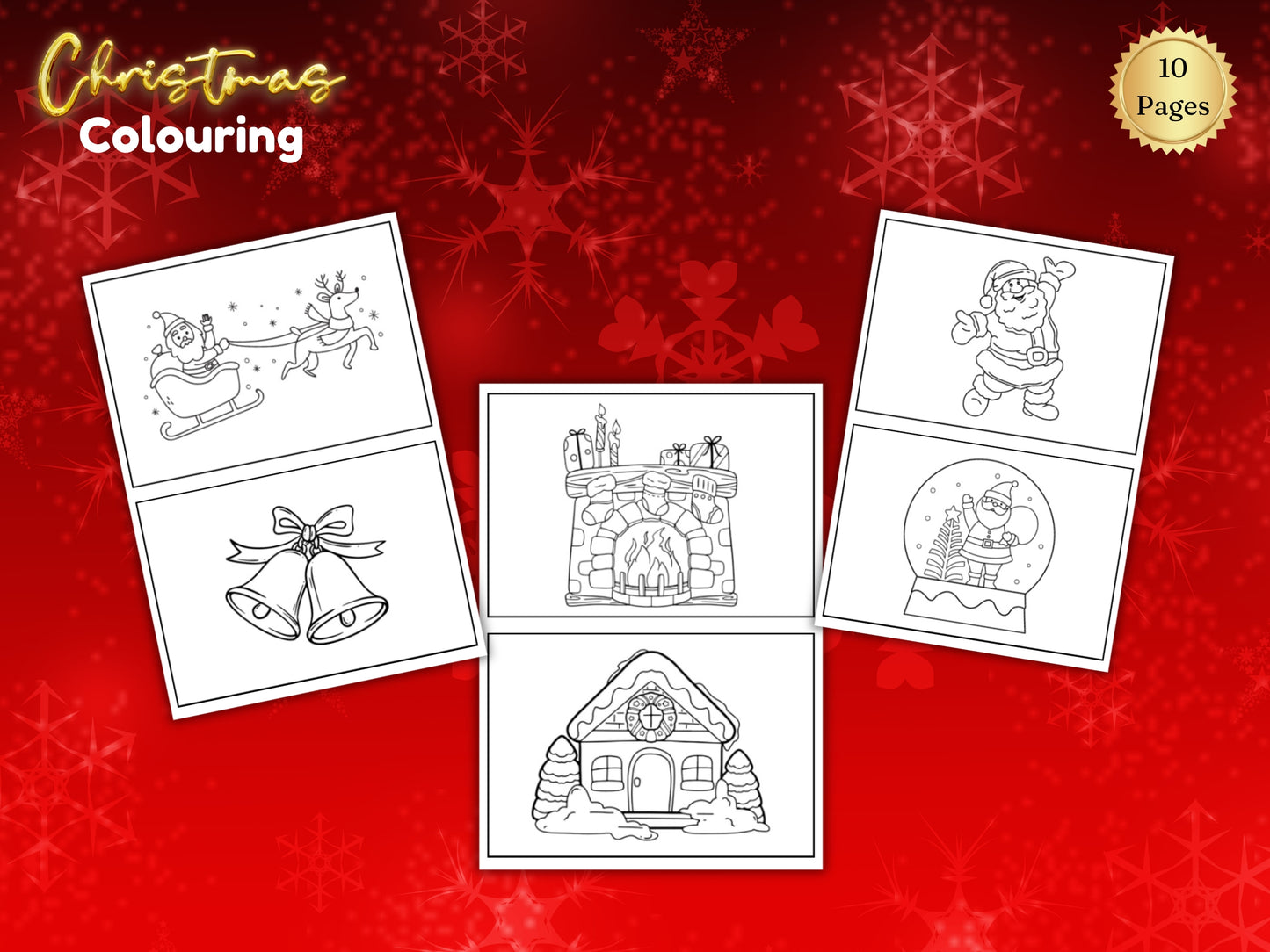 10 Christmas Colouring Sheets