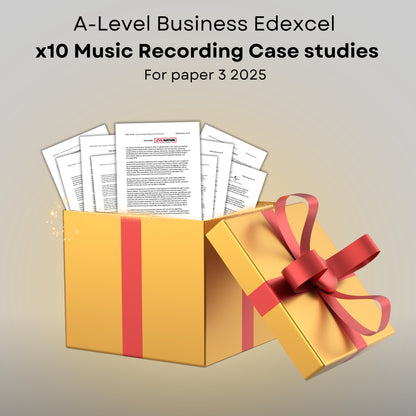 10x Music Recording Case Studies: 2025 Paper 3 Edexcel A-level Business