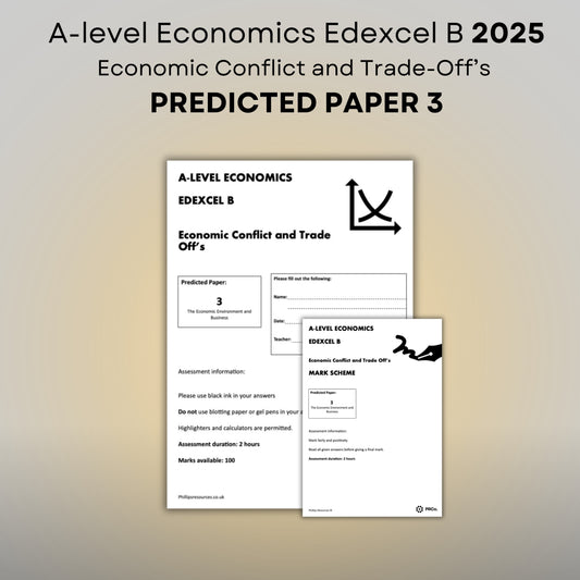 Alevel economics edexcel b paper 3 2025 revision - predicted paper