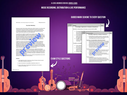 Glastonbury Music Recording Case Study: Edexcel Paper 3 2025 A-Level Business