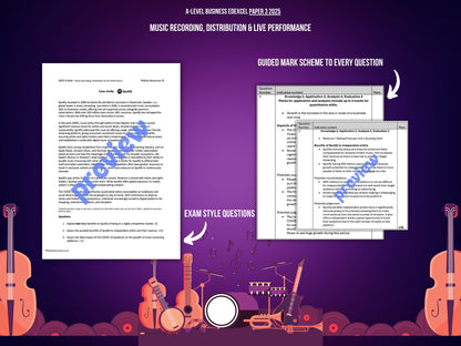 Spotify Music Recording Case Study: Edexcel Paper 3 2025 A-Level Business