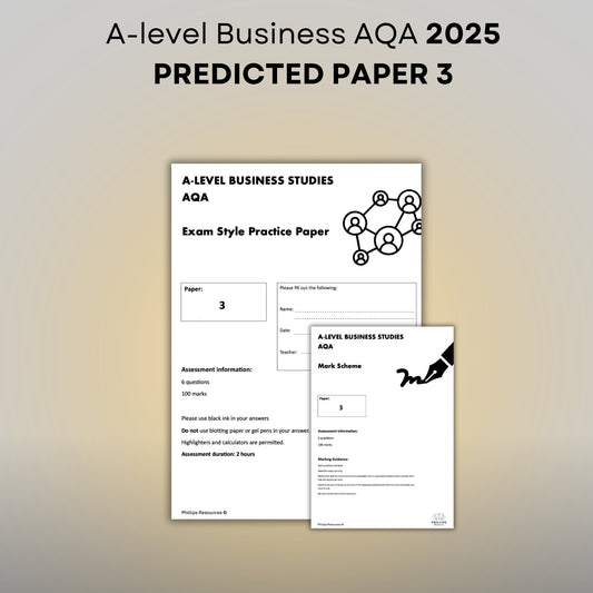PREDICTED PAPER 3 2025: A-Level Business AQA