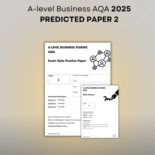 PREDICTED PAPER 2 2025: A-Level Business AQA