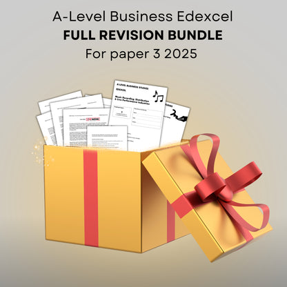 Music recording FULL REVISION BUNDLE: A-Level Business Edexcel Paper 3 2025