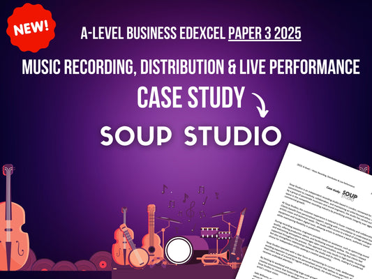 Soup Studio Music Recording Case Study: A-Level Business Edexcel Paper 3 2025