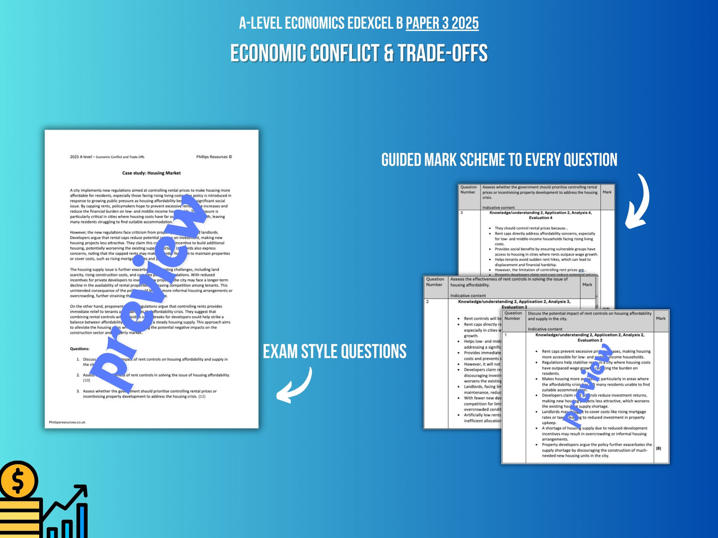 Housing Market ECONOMIC CONFLICT CASE STUDY: A-Level Economics Edexcel B Paper 3 2025