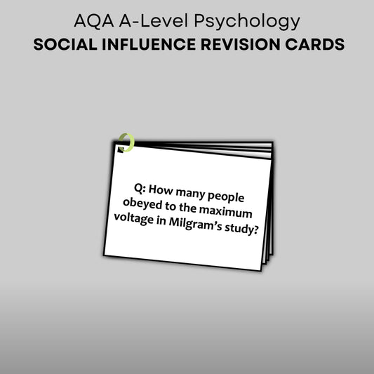 AQA A-Level Psychology Social Influence Revision Cards