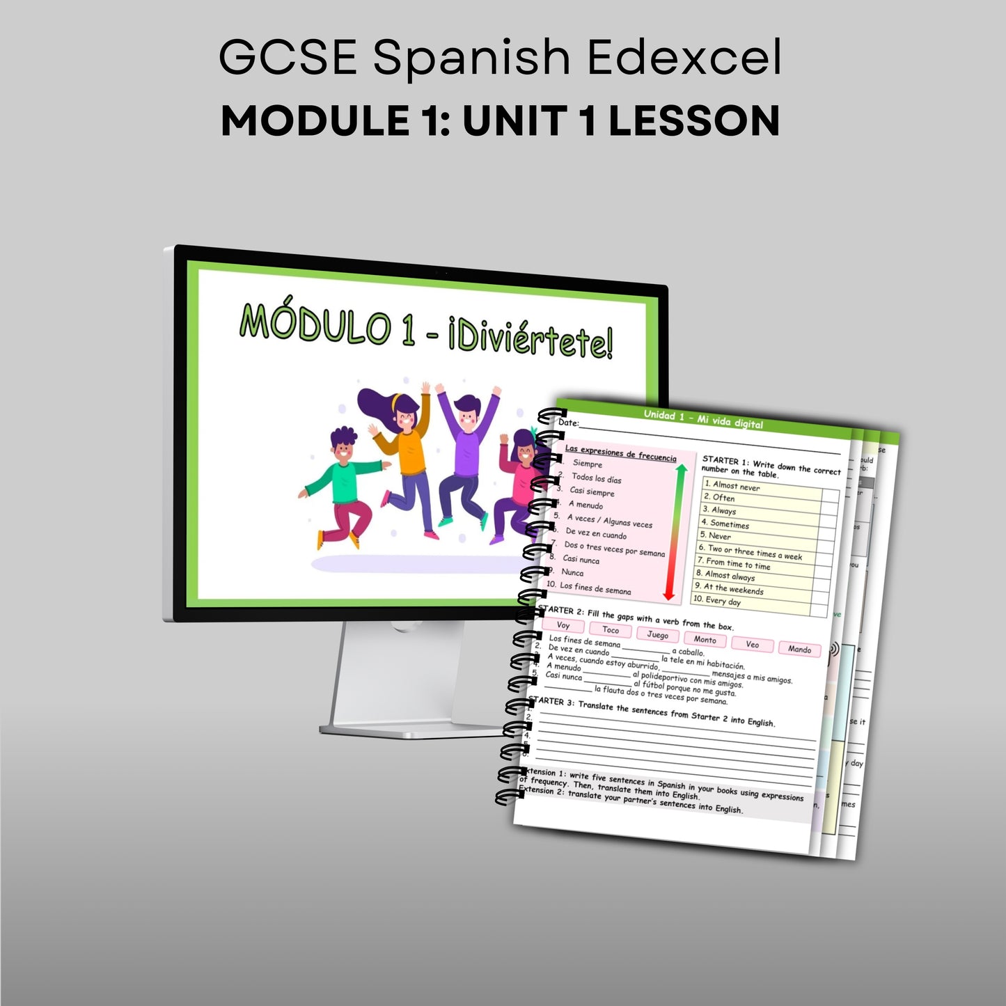 GCSE Spanish Edexcel Module 1 ¡Diviértete: Unit 1 Lesson - Mi vida digital