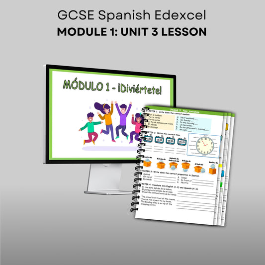 GCSE Spanish Edexcel Module 1 ¡Diviértete: Unit 3 Lesson - Nos juntamos