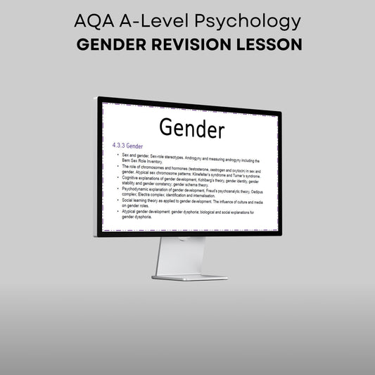 AQA A-Level Psychology Gender Revision Lesson