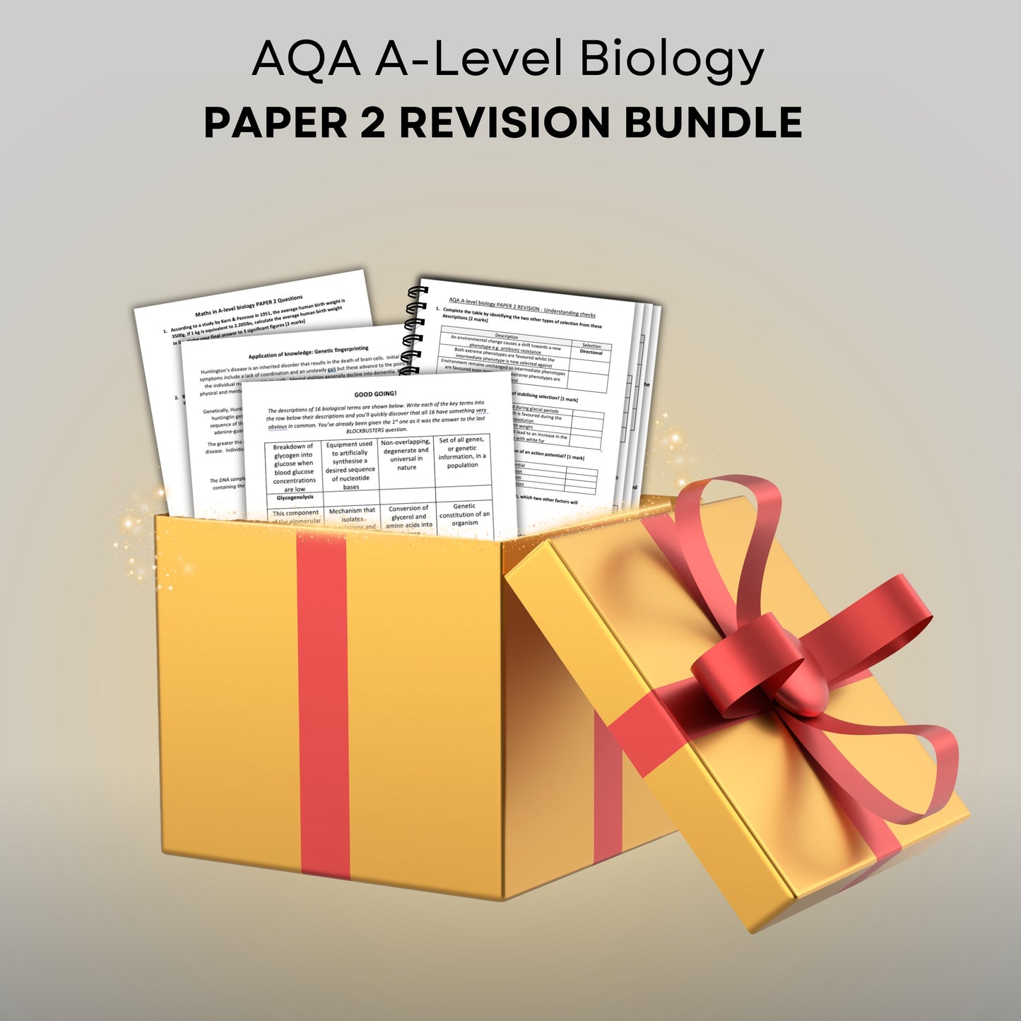 AQA A-Level Biology: Paper 2 Revision Bundle