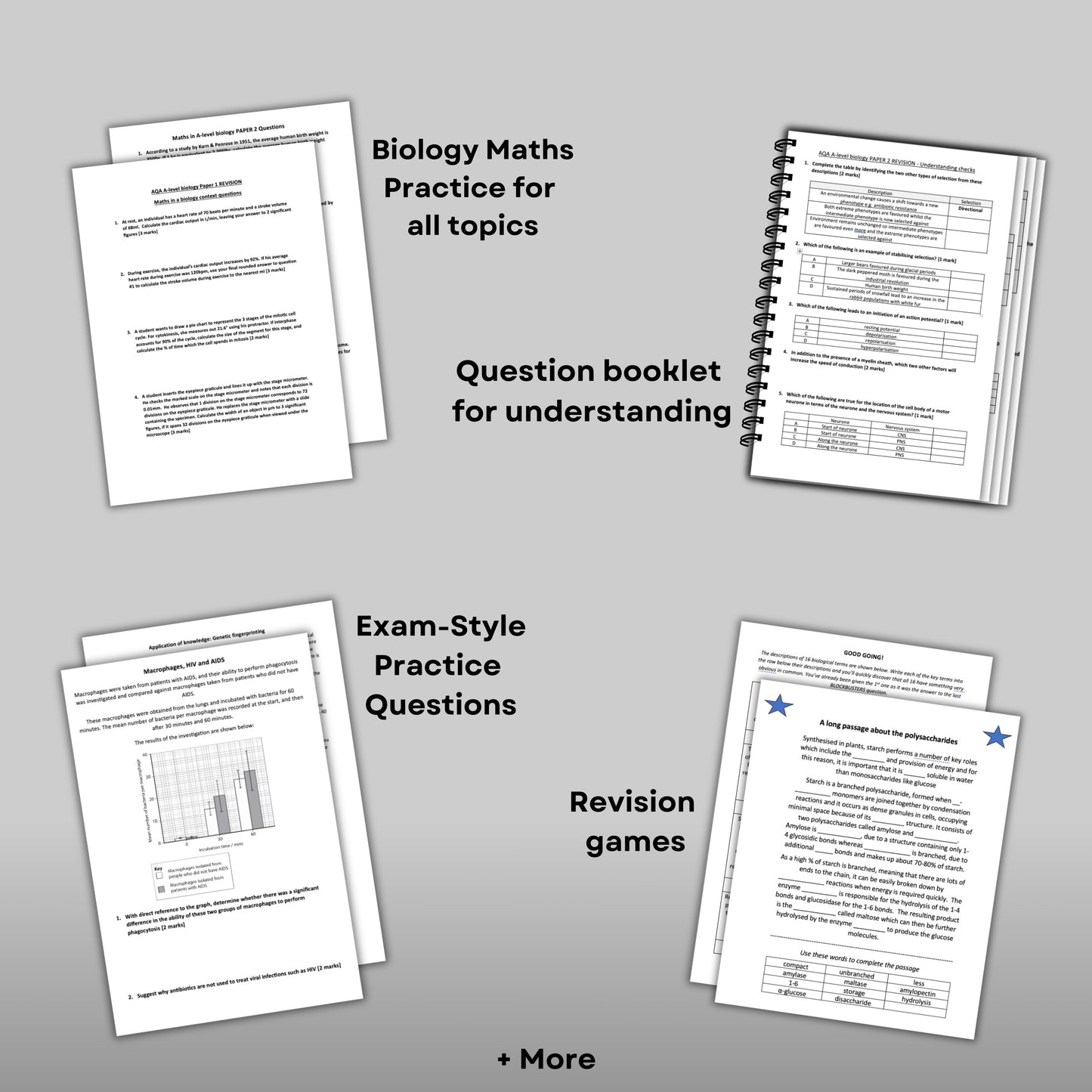 AQA A-Level Biology Revision Bundle