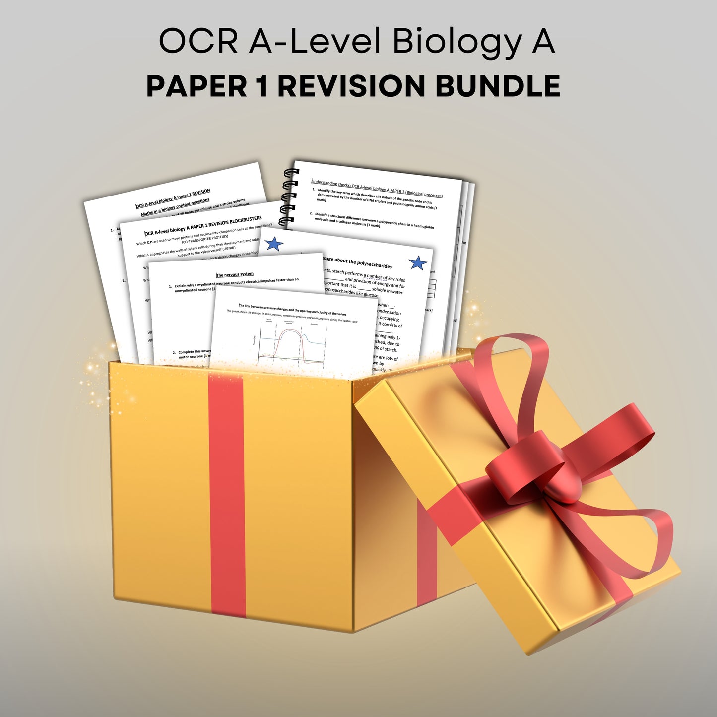 OCR A-Level Biology A Paper 1 Revision Bundle