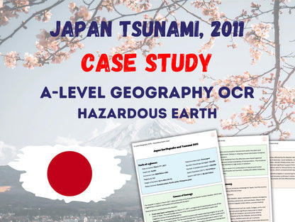 6x Hazardous Earth Case Studies OCR A-Level Geography