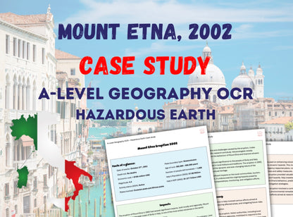 6x Hazardous Earth Case Studies OCR A-Level Geography