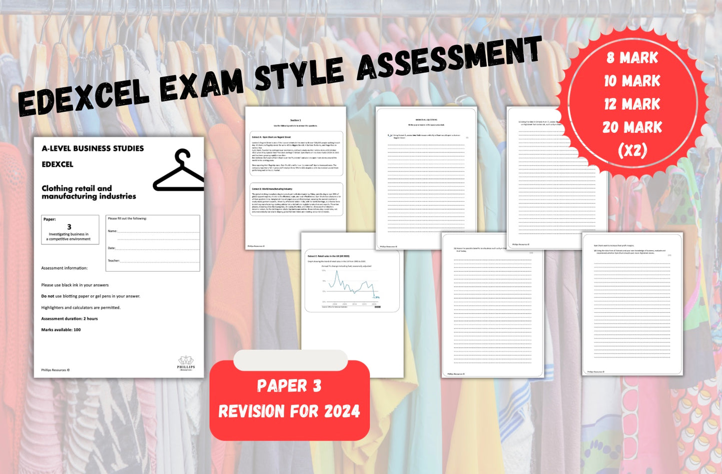 CLOTHING RETAIL FULL REVISION A-level Business Edexcel 2024