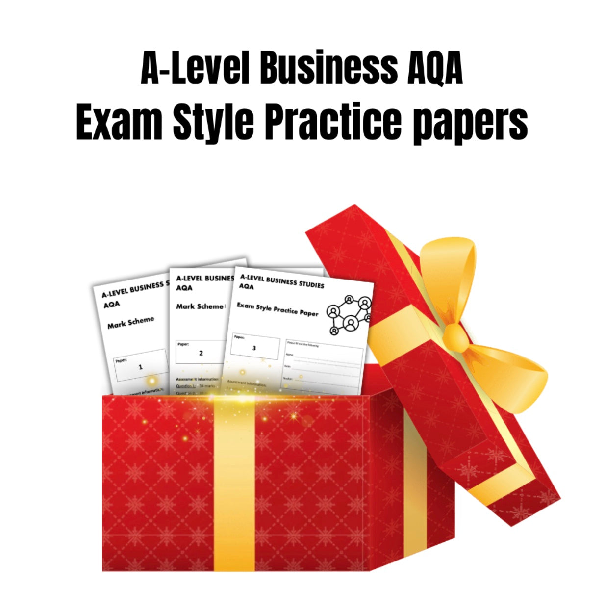 A-Level Business AQA Exam Style Practice Papers (paper 1, 2, and 3)