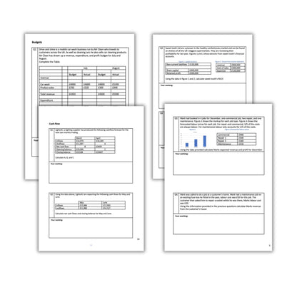 A-Level Business Edexcel Calculation Practice Workbook