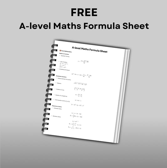 FREE A-Level Maths Formula Sheet