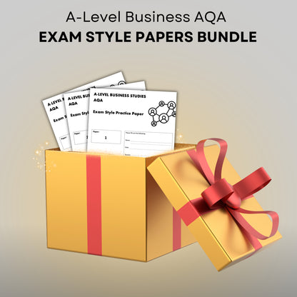 A-Level Business AQA Exam Style Practice Papers (paper 1, 2, and 3)