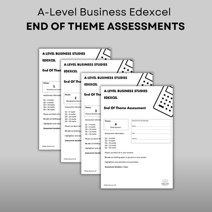 A-Level Business Edexcel End Of Theme Assessments