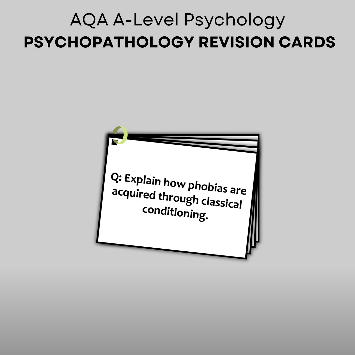 AQA A-Level Psychology Psychopathology Revision Cards