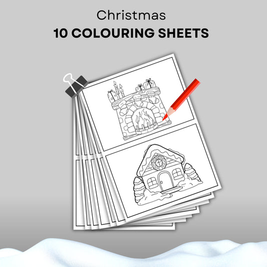 10 Christmas Colouring Sheets