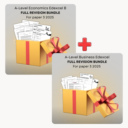 2025 Paper 3 Full Revision Bundles: A-Level Edexcel Economics B + Business